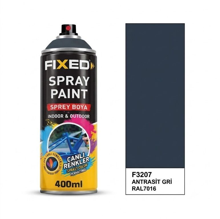 SGS F3207 SPREY BOYA AKRİLİK ANTRASİT GRİ  RAL7016 320GR 400ML