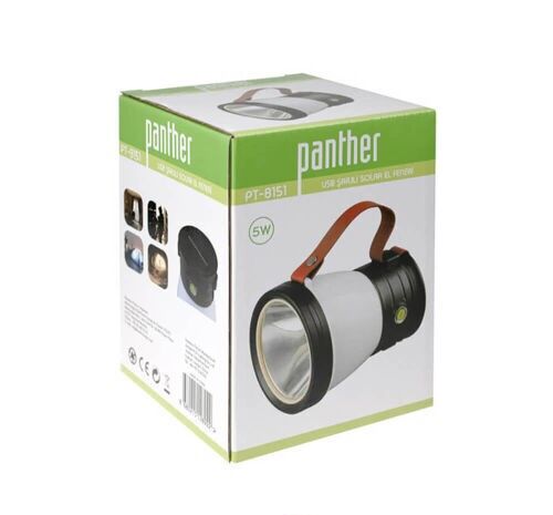 PANTHER PT-8151 USB ŞARJLI SOLAR EL FENERİ