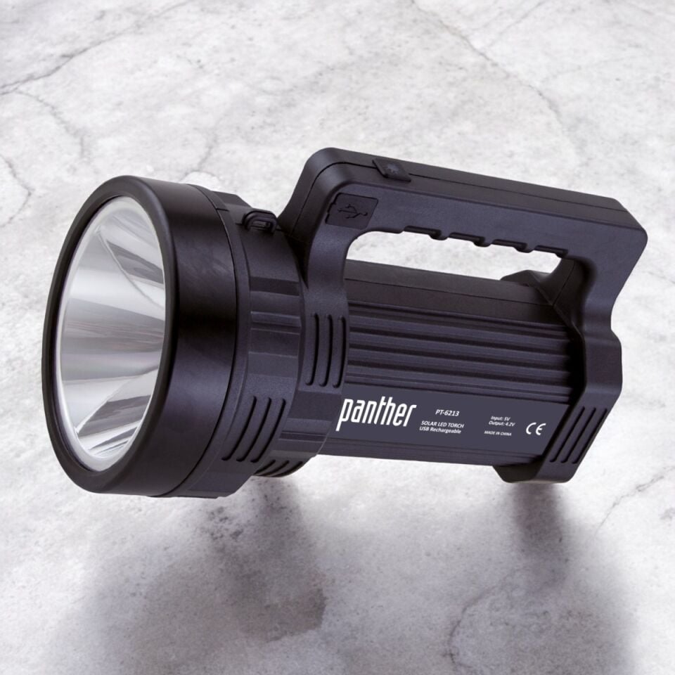 PANTHER PT-6213 USB ŞARJLI SOLAR EL FENERİ