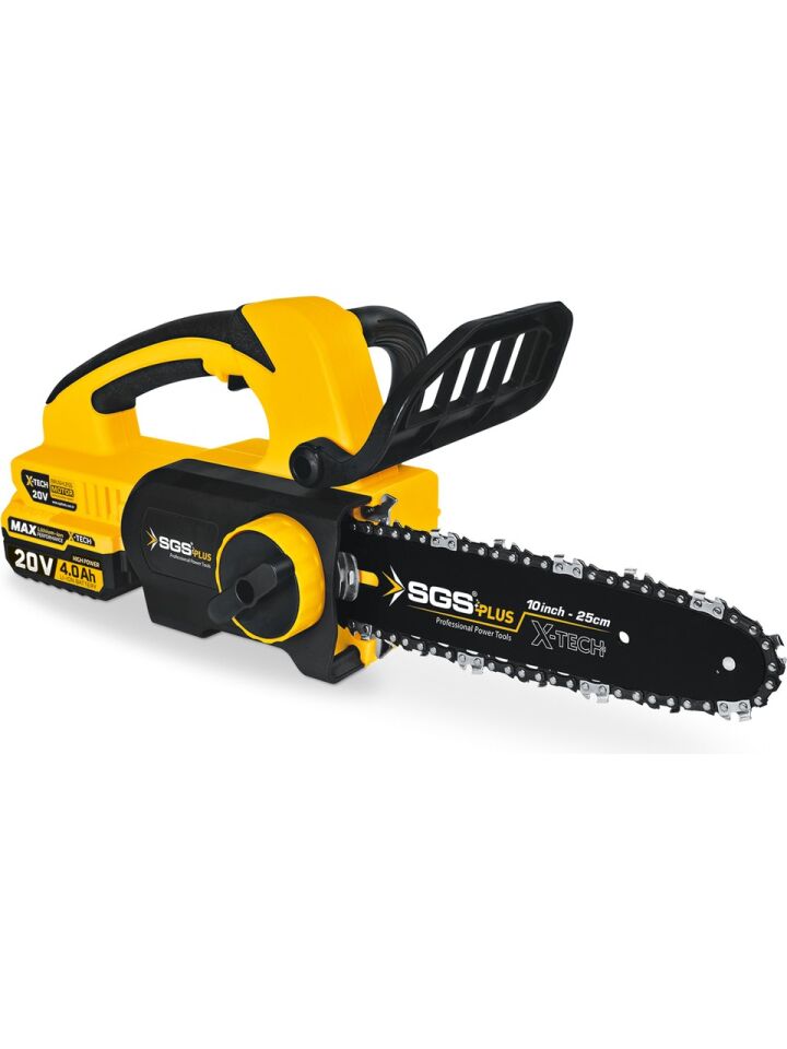 SGS5320 AKÜLÜ AĞAÇ KESME TESTERESİ  SETİ 25 CM 20V 1*4.0 AH KÖMÜRSÜZ MOTOR