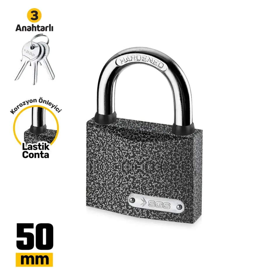 SGS1324 ASMA KİLİT GRİ BOYALI 50MM