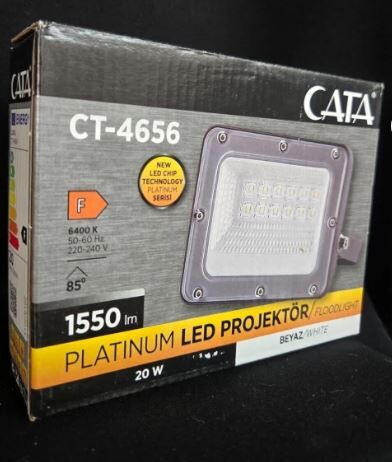 CATA CT-4656 20W SLİM LED PROJEKTÖR(BEYAZ)