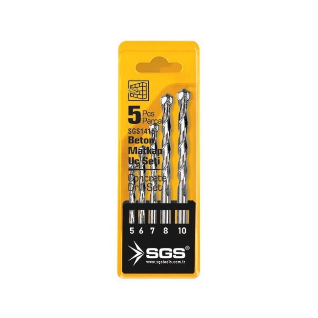 SGS1415 BETON MATKAP UÇ SETİ 5 PARÇA