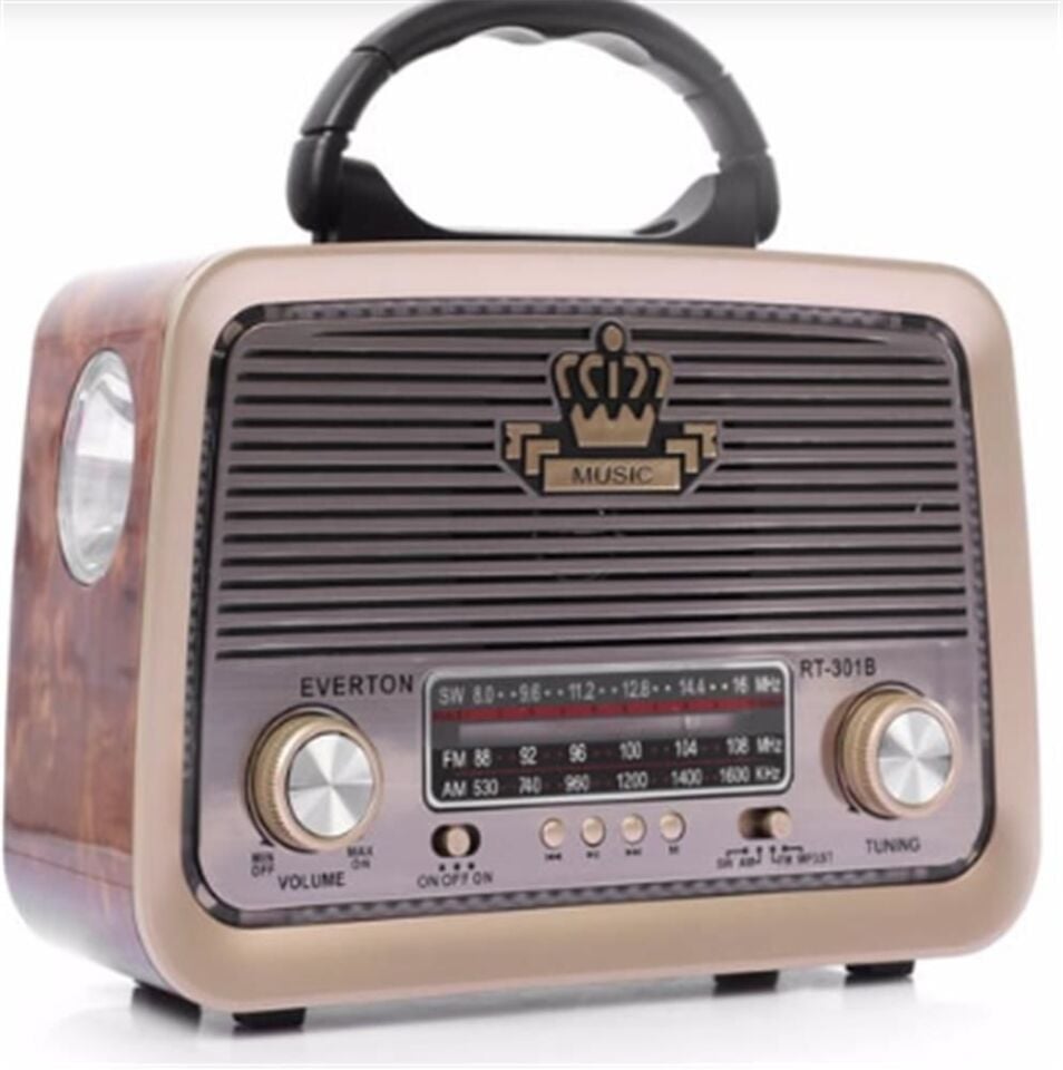 EVERTON RT-301 BLUETOOTH UAB-SD-FM NOSTALJİK RADYO