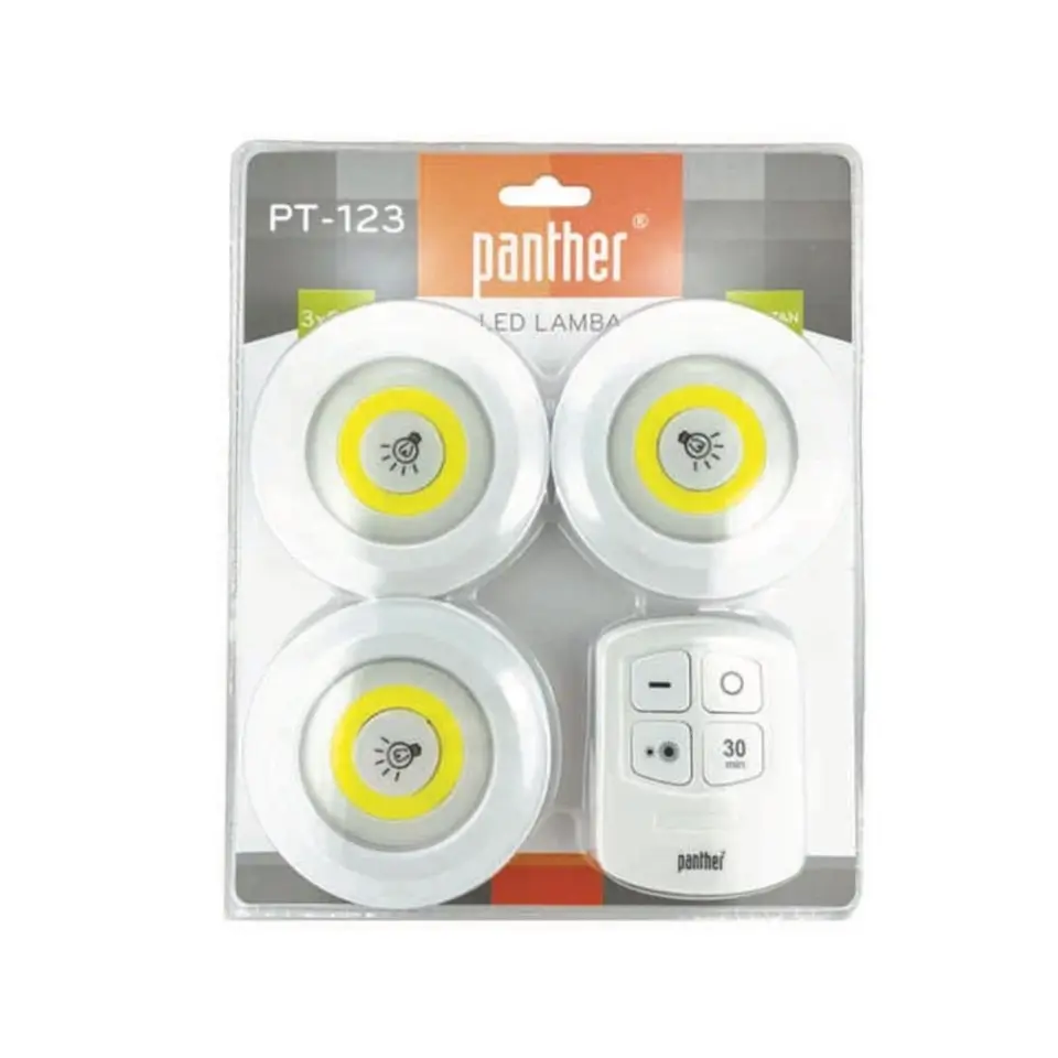 PANTHER PT-123 LEDLİ LAMBA SETİ KUMANDALI