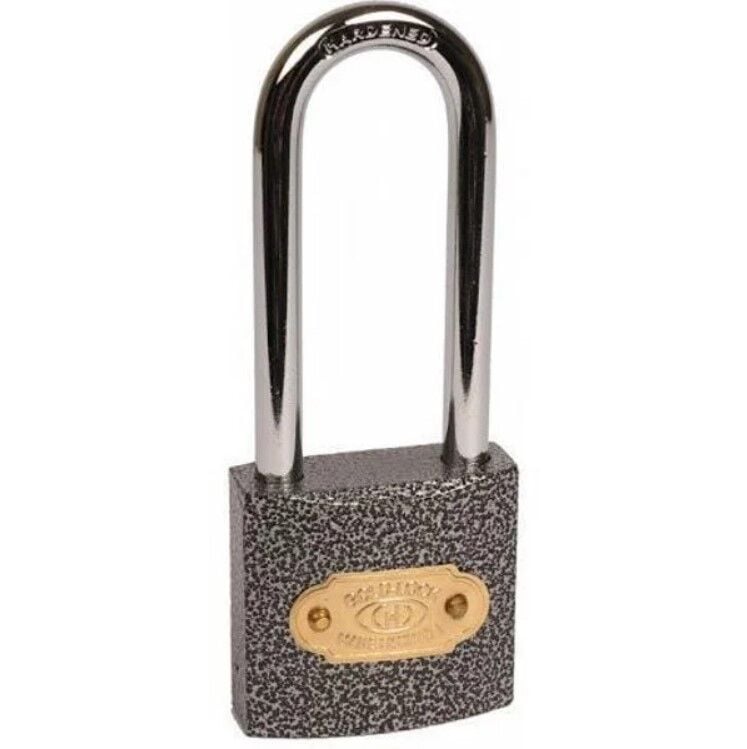 ASMA KİLİT 38MM GRİ DÖKÜM UZUN KANCALI ASMA KİLİT YMK-1238L