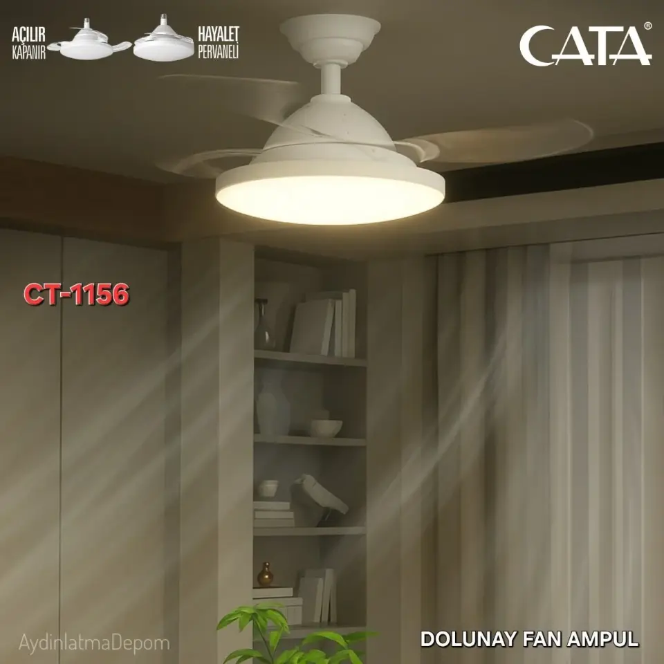 CT-1156 DOLUNAY FAN LED AMPUL(HAYALET PERVANELİ)(BEYAZ)
