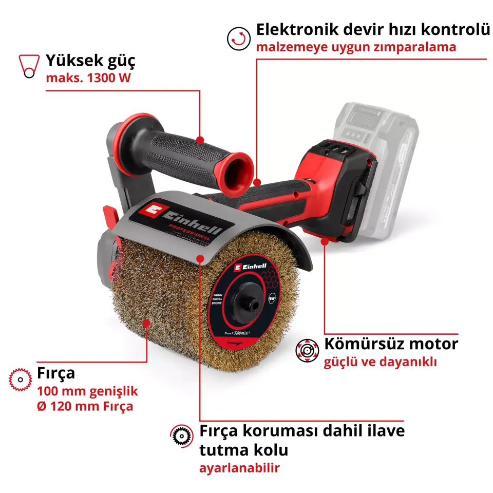 EİNHELL 4468000 TP-BR 18/32 Lİ BL-SOLO AKÜLÜ FIRÇA ZIMPARA