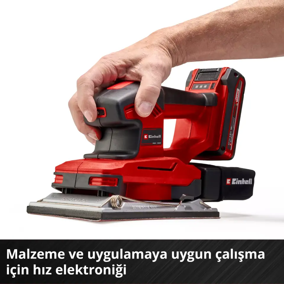 EİNHELL 4460720 TE-OS 18/230 Lİ SOLO AKÜLÜ TİTREŞİM ZIMPARA