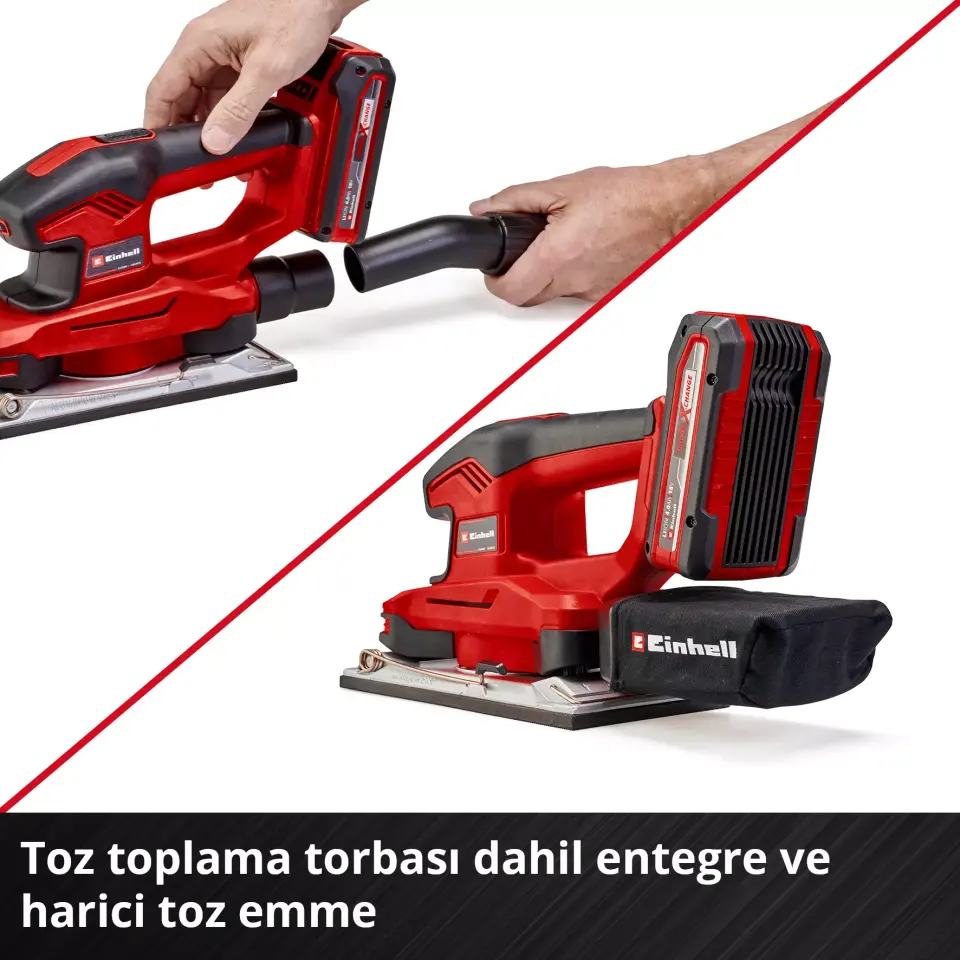 EİNHELL 4460720 TE-OS 18/230 Lİ SOLO AKÜLÜ TİTREŞİM ZIMPARA