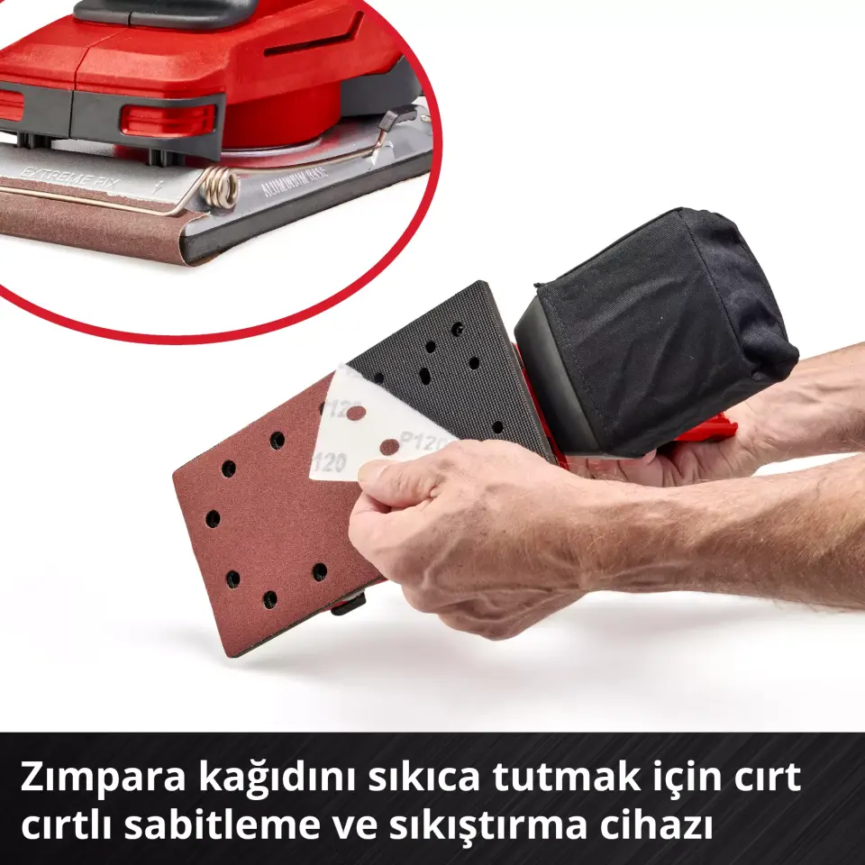 EİNHELL 4460720 TE-OS 18/230 Lİ SOLO AKÜLÜ TİTREŞİM ZIMPARA