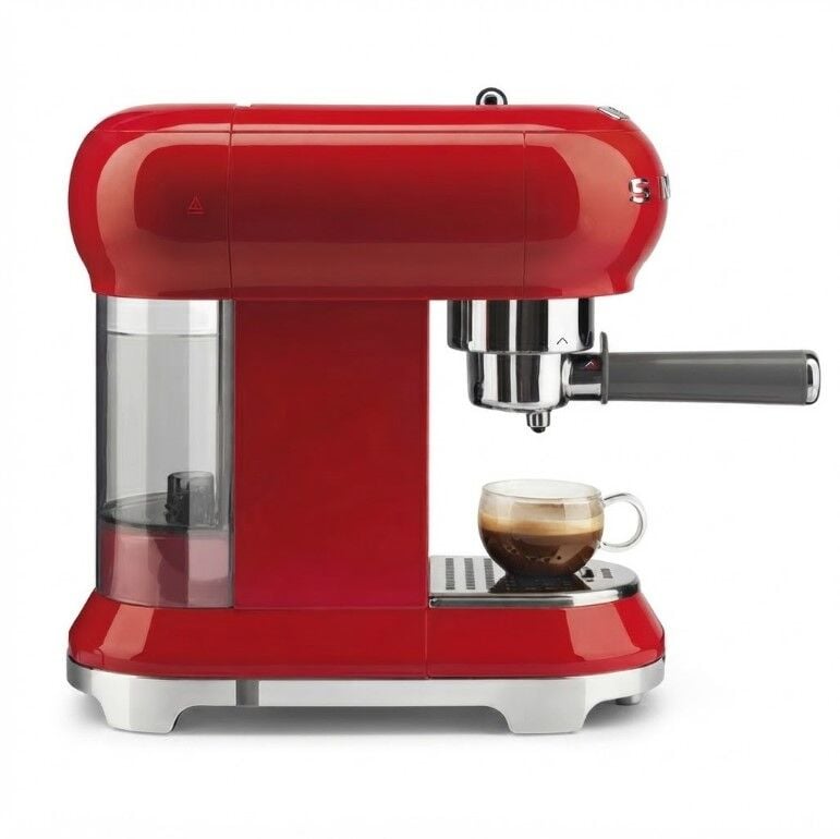 SMEG ECF01CREU ESPRESSO MAH.KIRMIZI