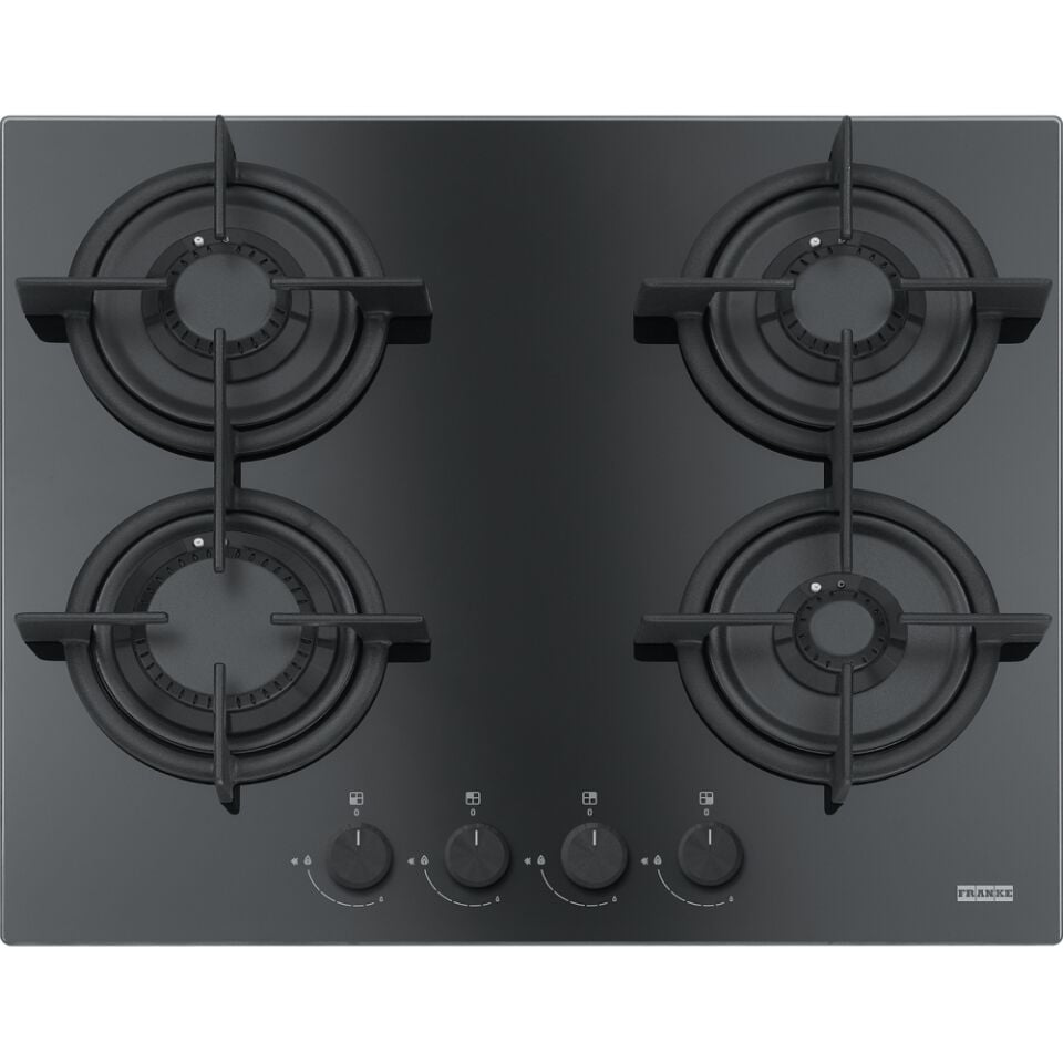 FRANKE-OCAK MYTHOS FHCR 604 4GHE BK C BLACK GLASS 106.0374.280