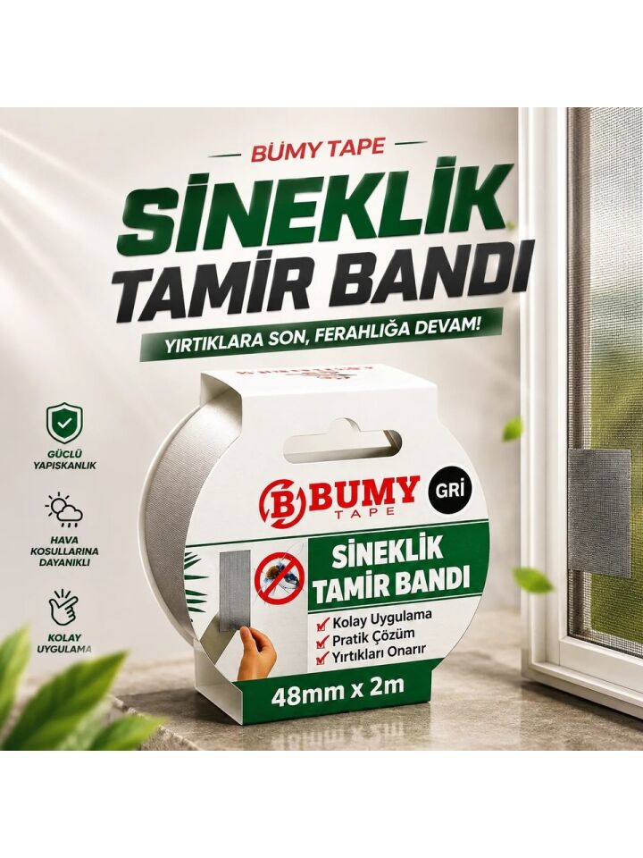BUMY TAPE SİNEKLİK TAMİR BANDI 48MM*2MT