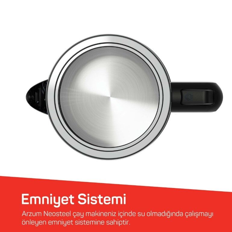 AR3158-06 ARZUM NEOSTEEL ÇAY MAKİNESİ INOX