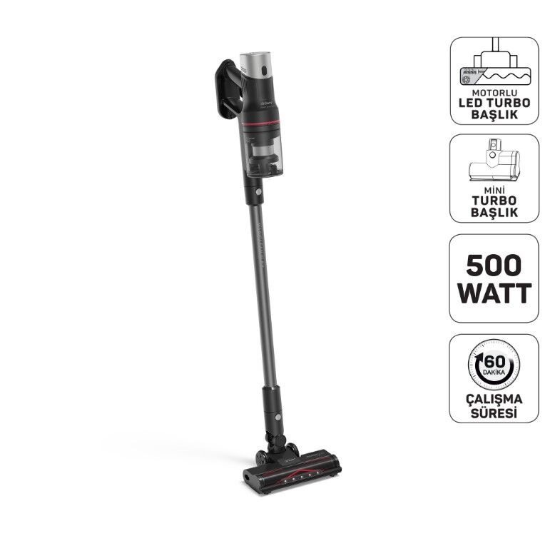 AR4209-01 ARZUM MAGICLEAN FLEXE DİKEY ŞARJLI SÜPÜRGE SİYAH