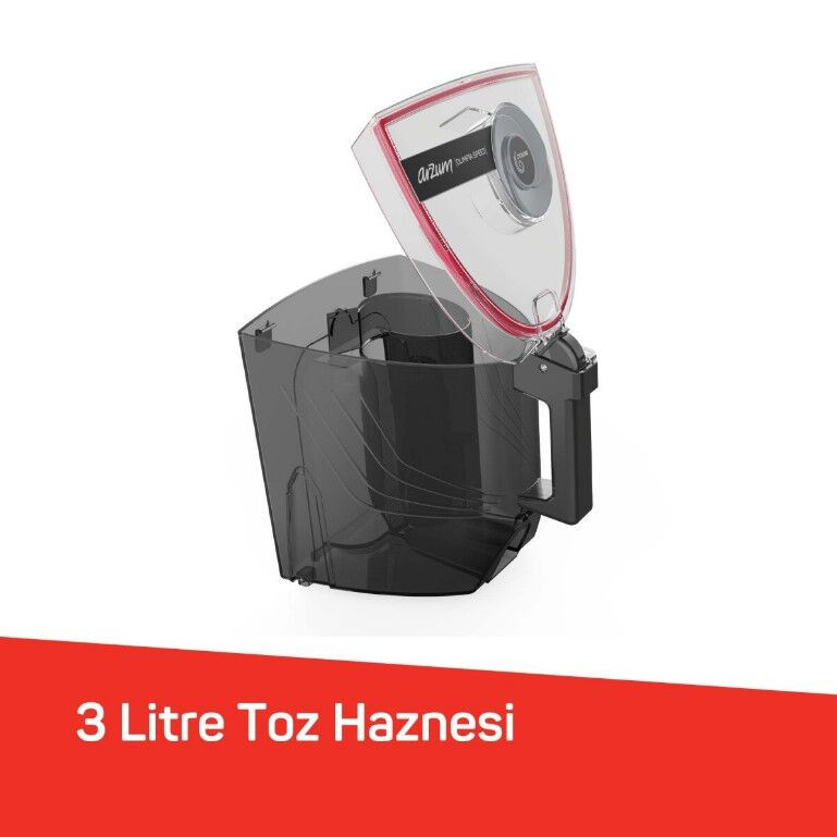AR4133-01 ARZUM OLIMPIA SPEED CYCLONIC SÜPÜRGE SİYAH