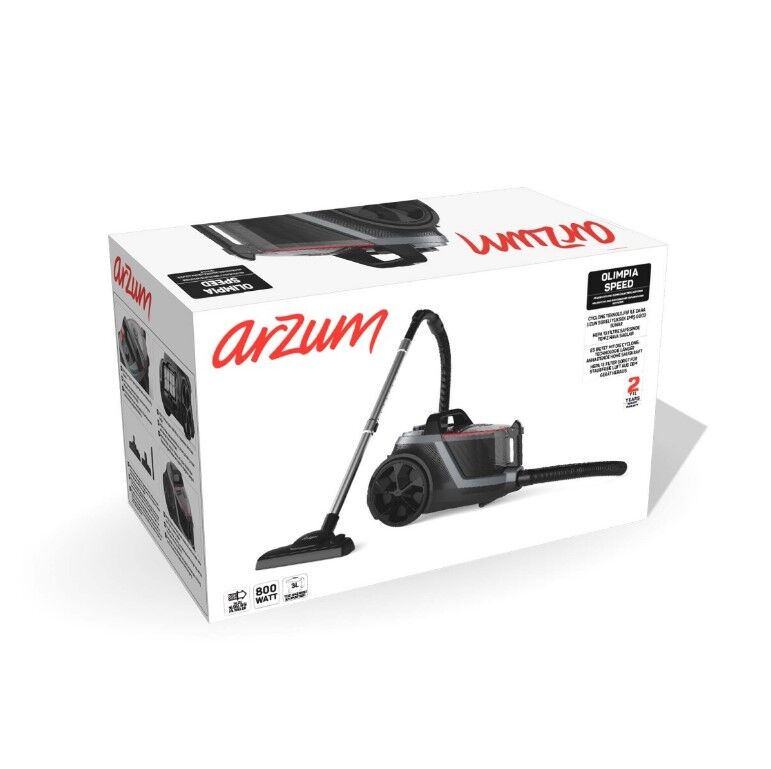 AR4133-01 ARZUM OLIMPIA SPEED CYCLONIC SÜPÜRGE SİYAH