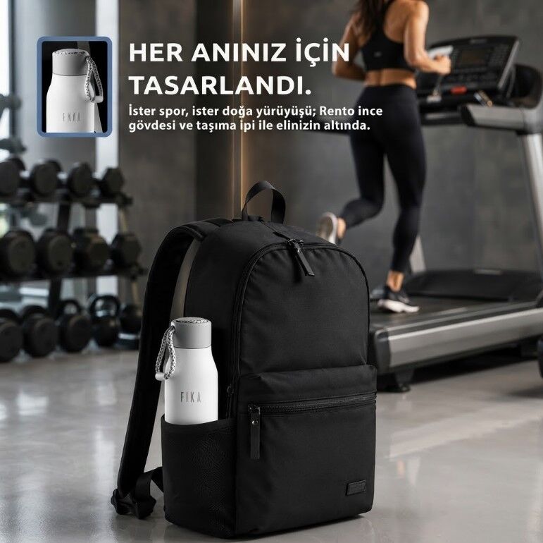ANSAN D-NEOVF0602 FİKA RENTO VAKUMLU TERMOS ŞİŞE 600ML BEYAZ