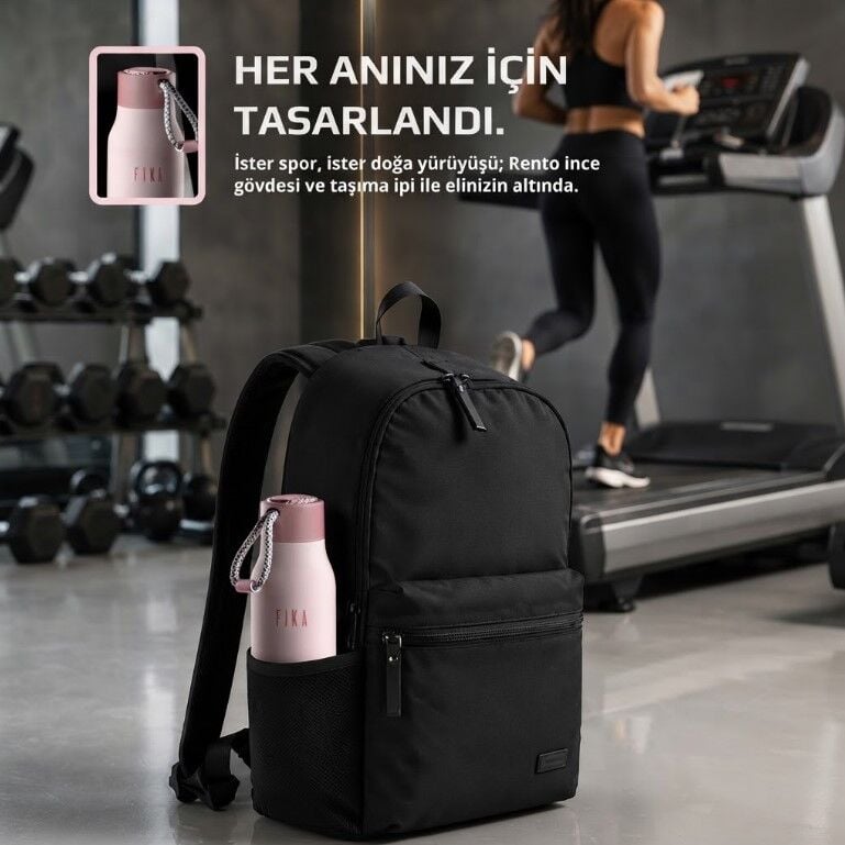 ANSAN D-NEOVF0603 FİKA RENTO VAKUMLU TERMOS ŞİŞE 600ML PUDRA