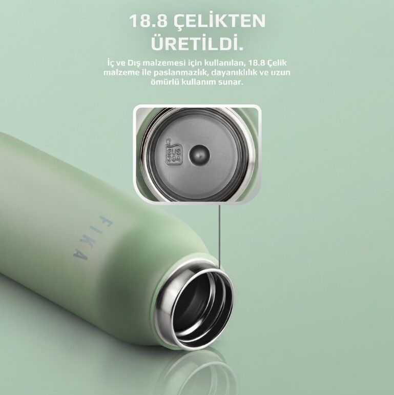 ANSAN D-NEOVF0604 FİKA RENTO VAKUMLU TERMOS ŞİŞE 600ML MİNT YEŞİLİ