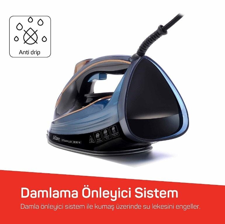 AR6052-16 ARZUM STEAMLUX BUHARLI ÜTÜ MAVİ