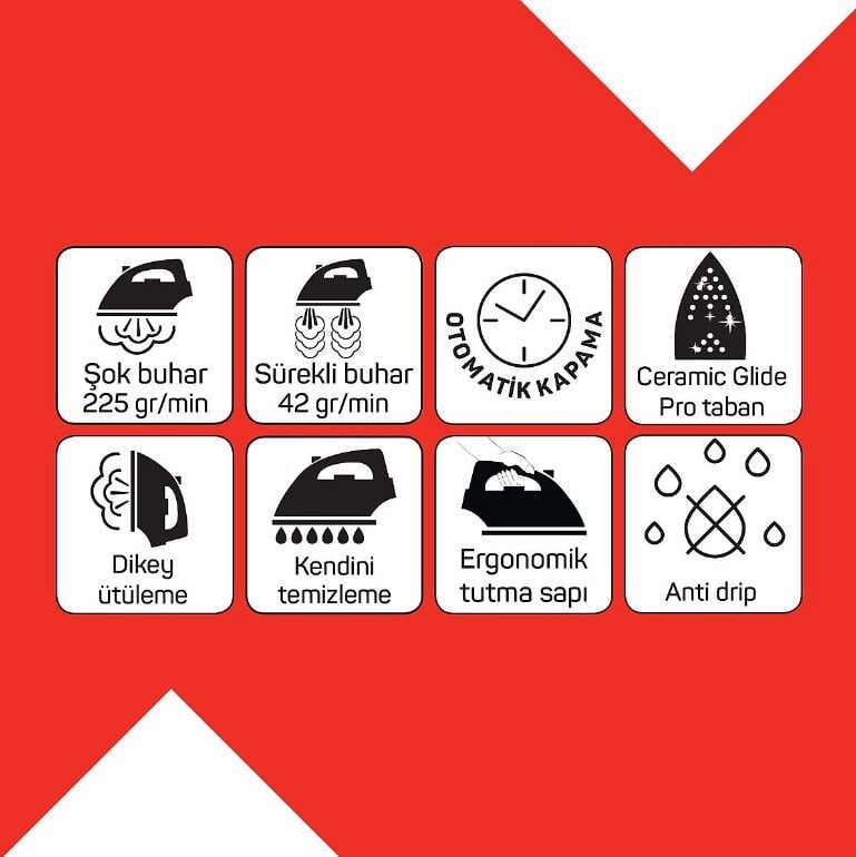 AR6052-16 ARZUM STEAMLUX BUHARLI ÜTÜ MAVİ