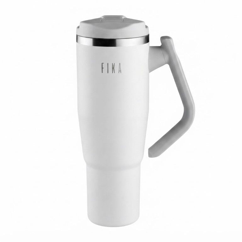ANSAN D-NEOVF1202 FİKA LUMİ DÖNER KULPLU TERMOS 1200ML BEYAZ