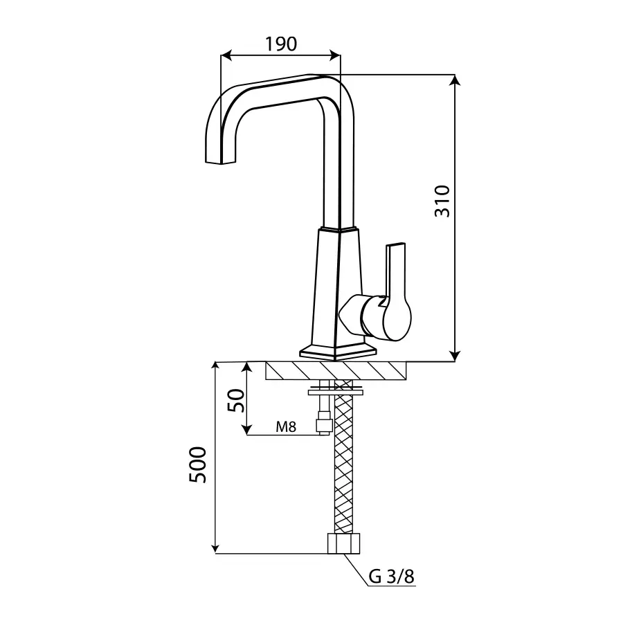ACESER MİX VENÜS LAVABO BATARYASI 71 2010 0003
