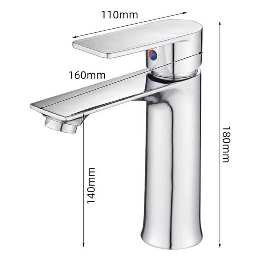 FLEKO MOİ KROM LAVABO BATARYASI