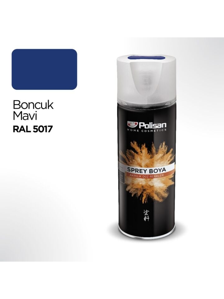 POLİSAN-BONCUK MAVİ RAL 5017 AKRİLİK SPREY BOYA