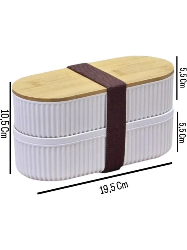 WENKEN UR-3504 İKİLİ BAMBU SAKLAMA KABI