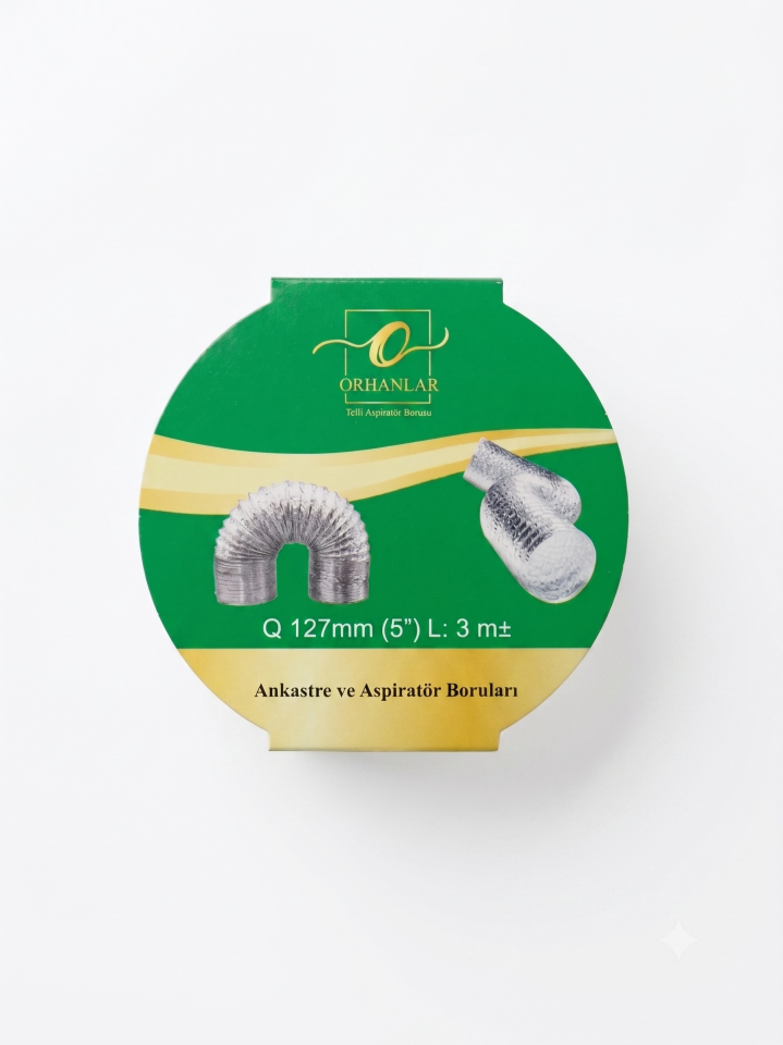 3 MT TELLİ SPİRAL BORU 127 mm