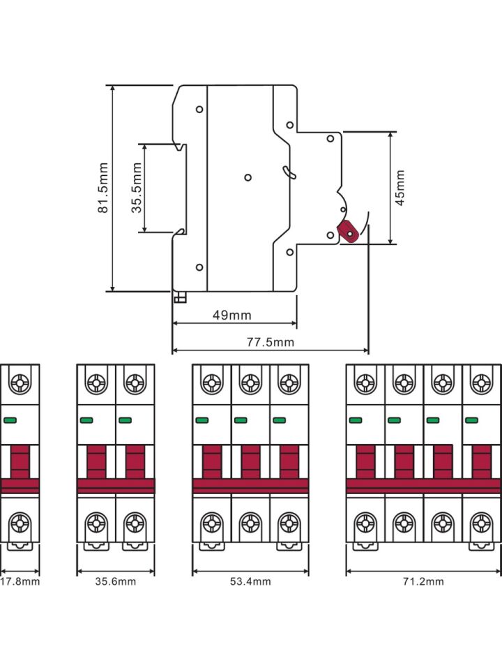 MUTLUSAN MTS06-1016B 6KA 1P 16A B TİPİ OTOMATİK SİGORTA
