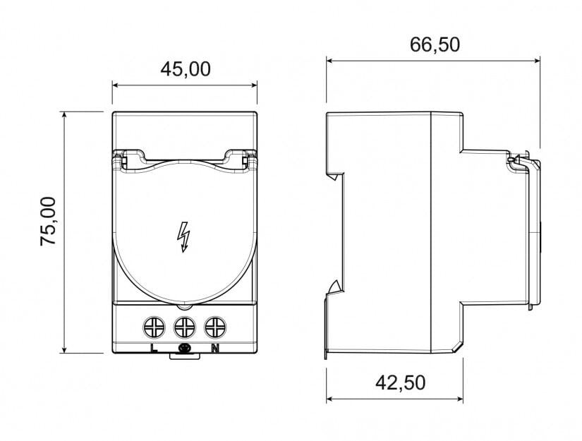 48711-4 BEMİS BR1-1402*2711 220V.1/16A RAY PRİZ