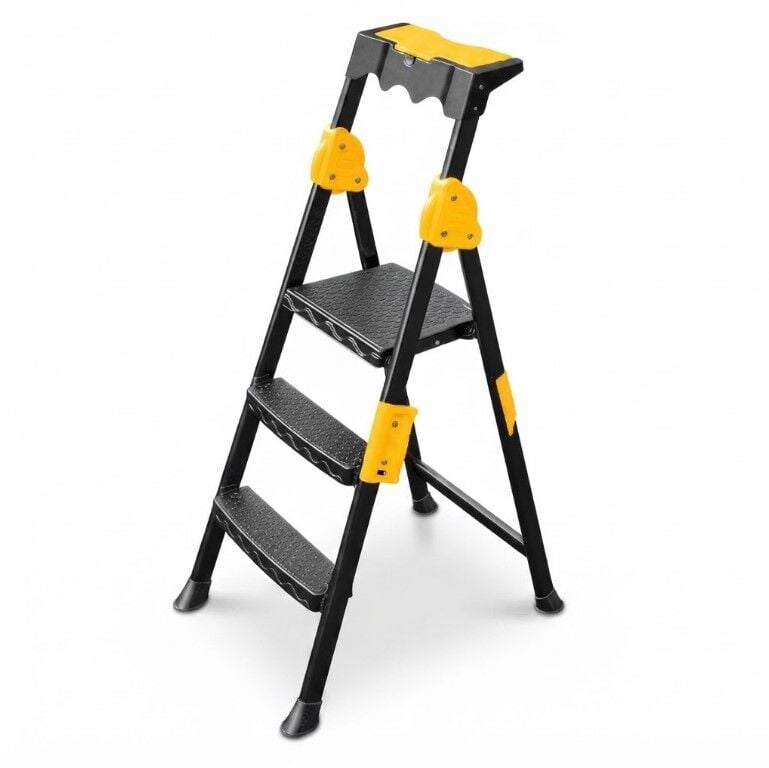 SGS1172 2+1 BASAMAKLI METAL MERDİVEN PROSTEP
