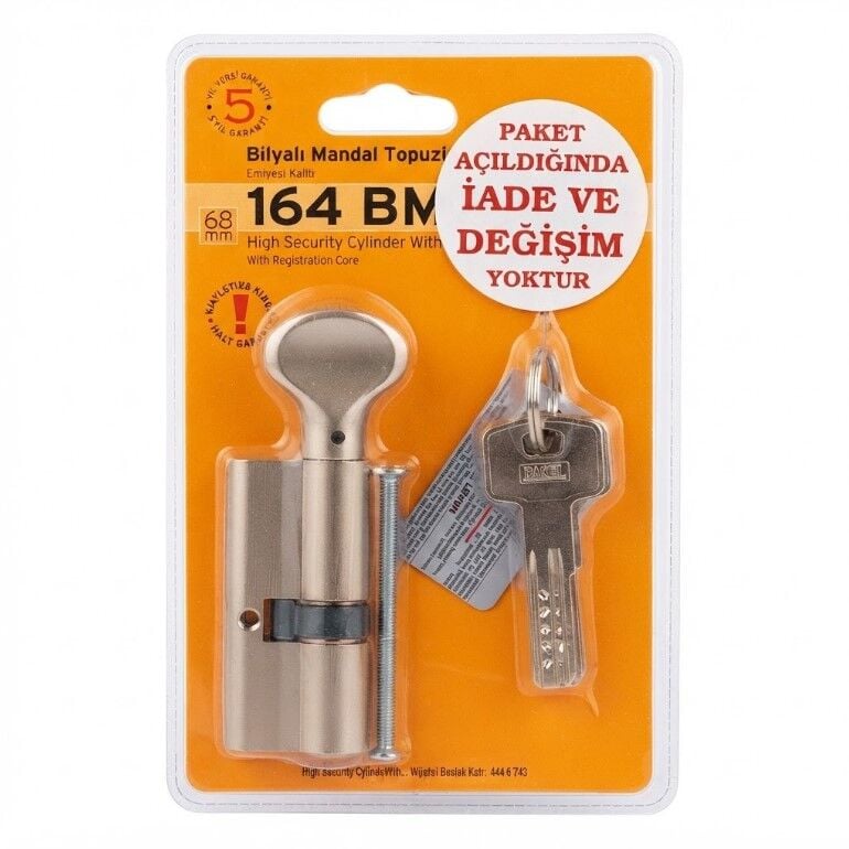 164 BME 68MM STANDART MANDALLI SİLİNDİR SATEN BLİS