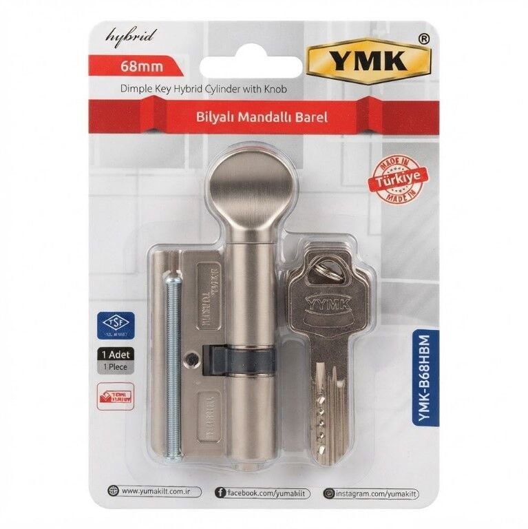YUMA B68HBMS YMK HİBRİT BİLYALI MANDALLI BAREL SATEN 68MM